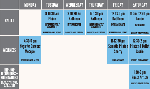 Princeton Spring 2022 Calendar Co-Curricular Dance Classes - Lewis Center For The Arts