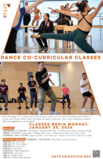Poster for spring 2024 dance co-curricular classes
