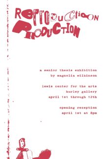 Reproduction Production, an exhibition by Magnolia Wilkinson, in Hurley Gallery April 2024