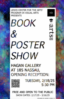 Poster for VIS Book & Poster Show in Hagan Gallery Feb-March 2025