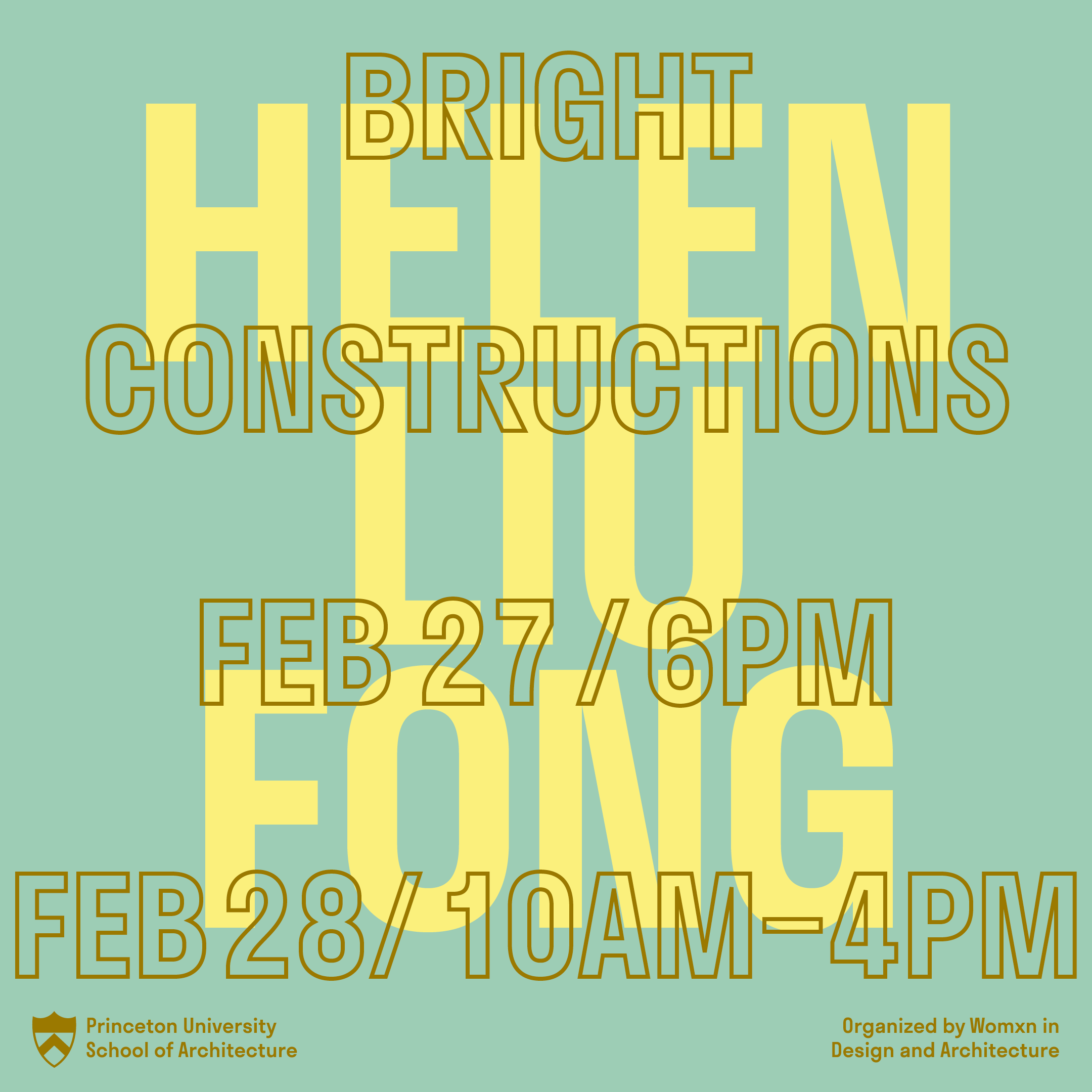 Text graphic for Helen Liu Fong lecture Feb. 27-28, 2025